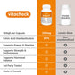 Vitacheck Shilajit 250mg, 50% Fulvic Acid, Natural Testosterone Booster for Men, Supports Energy, Strength and Hormonal Balance, 60 Vegetable Capsules CLEARANCE 25% Off Exp 6/28 Final Sale