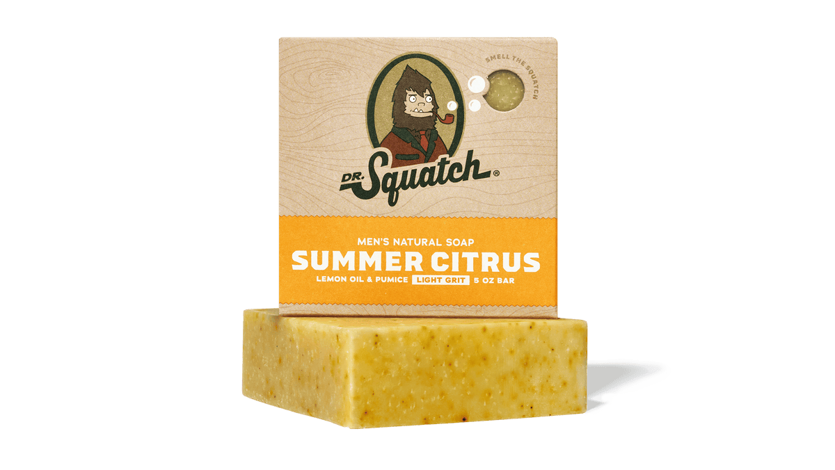 Dr. Squatch Summer Citrus Bar Soap, 141g