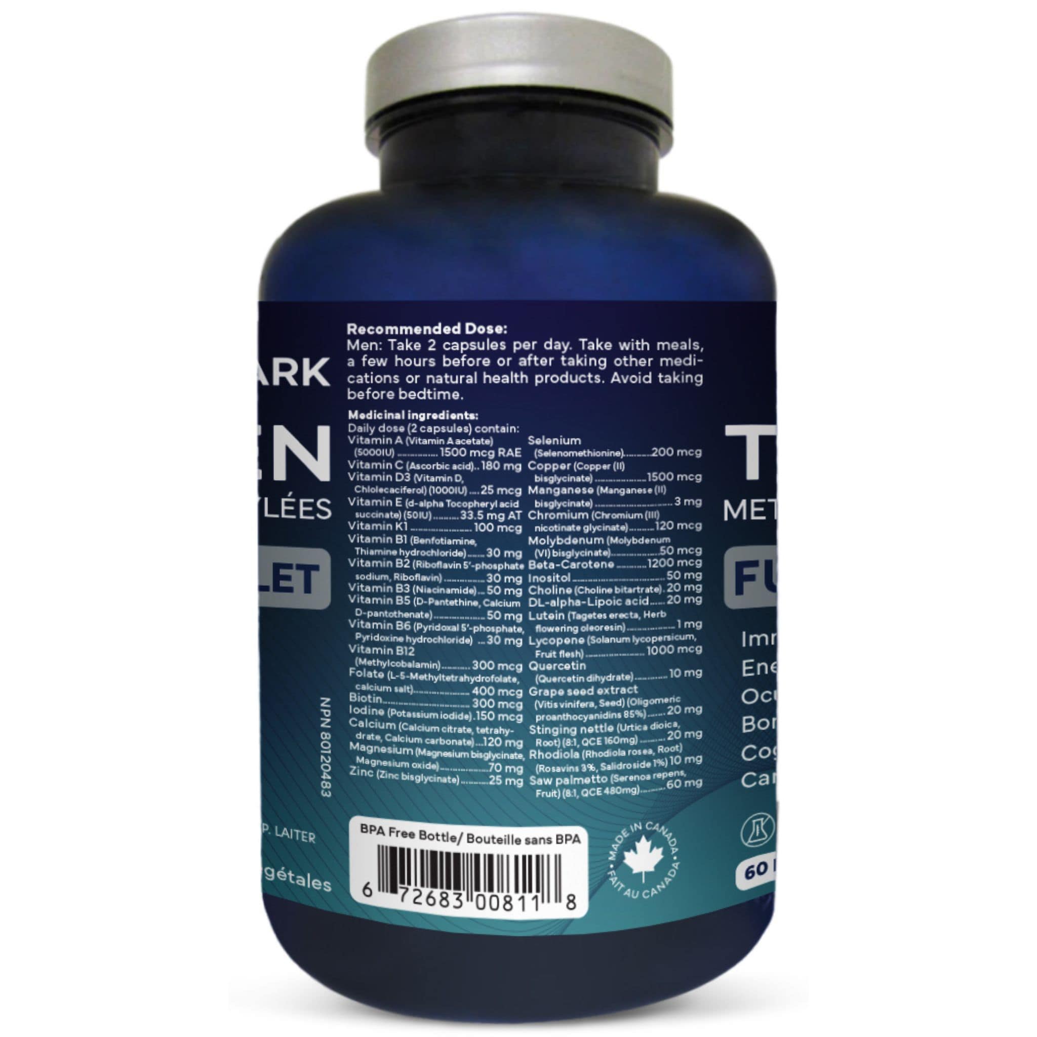 Tyrmark TRUMARK TRU-MEN Methylated Multivitamin, 120 Capsules