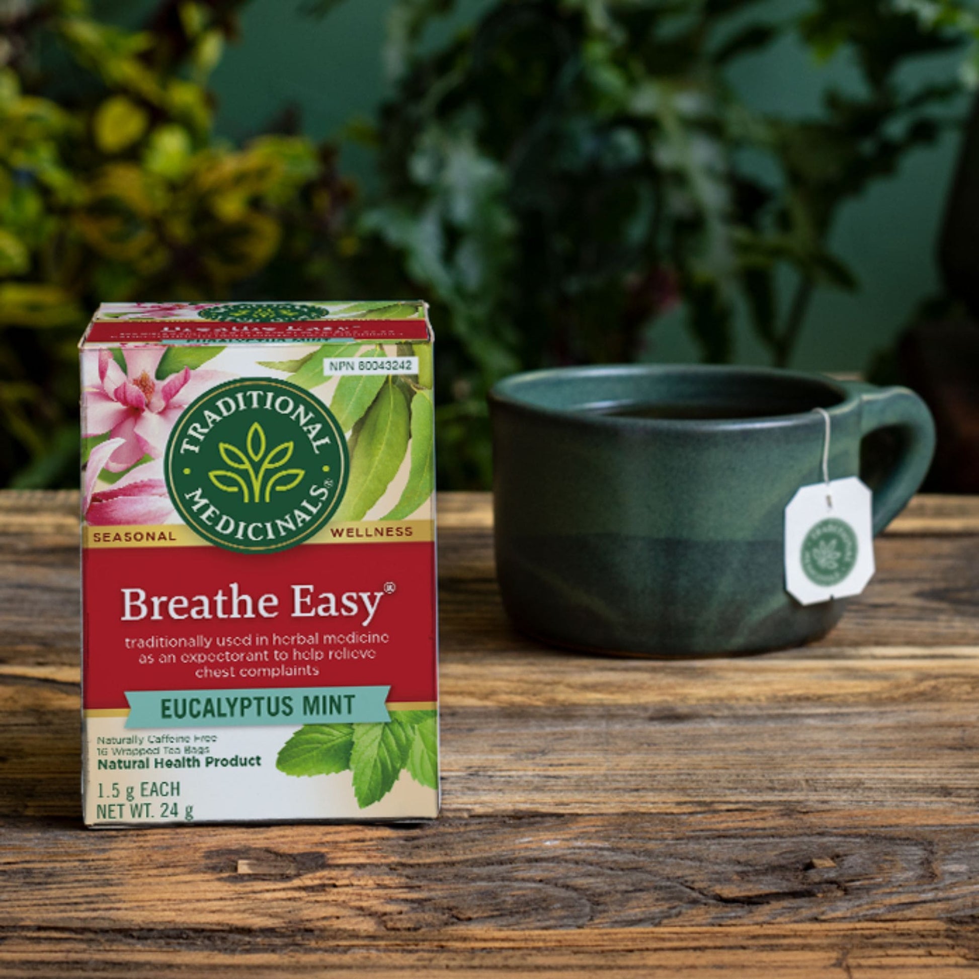 Traditional Medicinals Breathe Easy Product photography