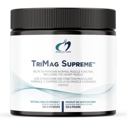 150g | Designs For Health TriMag Supreme Powder, Magnesium Blend 