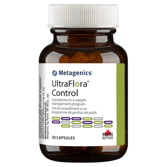 Metagenics UltraFlora Control Probiotic, Supports Weight Management, 30 Capsules