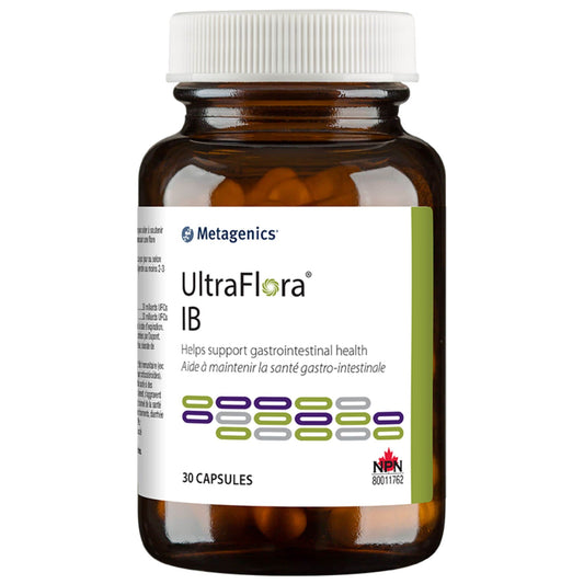 Metagenics UltraFlora IB, Supports Gastrointestinal Health, 30 Capsules