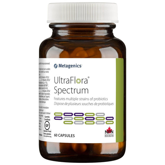Metagenics UltraFlora Spectrum, Multiple Strains of Probiotics, Capsules