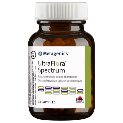 Metagenics UltraFlora Spectrum, Multiple Strains of Probiotics, Capsules CLEARANCE 25-50% Off Final Sale