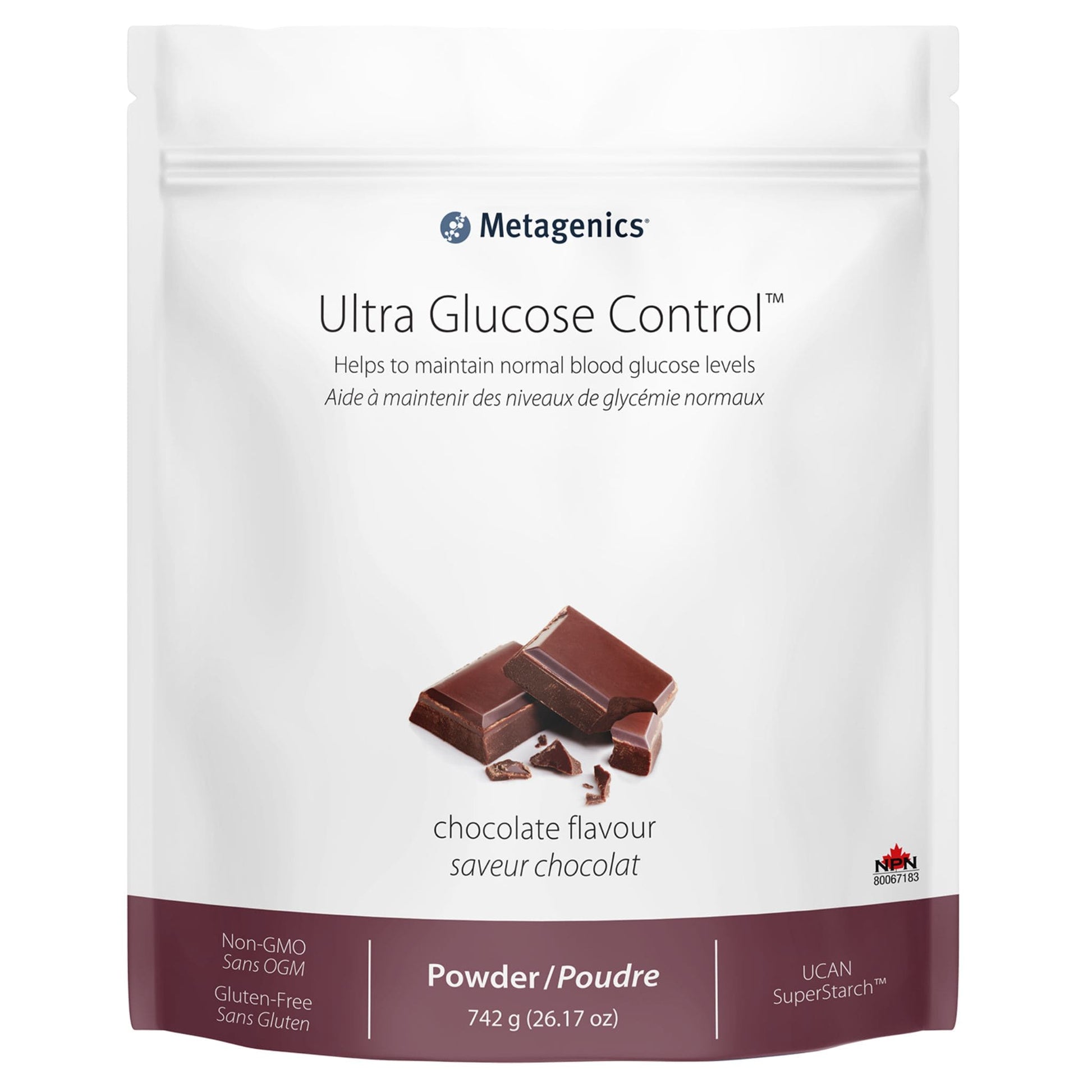 14 Servings Chocolate | Metagenics Ultra Glucose Control Powder // chocolate flavour