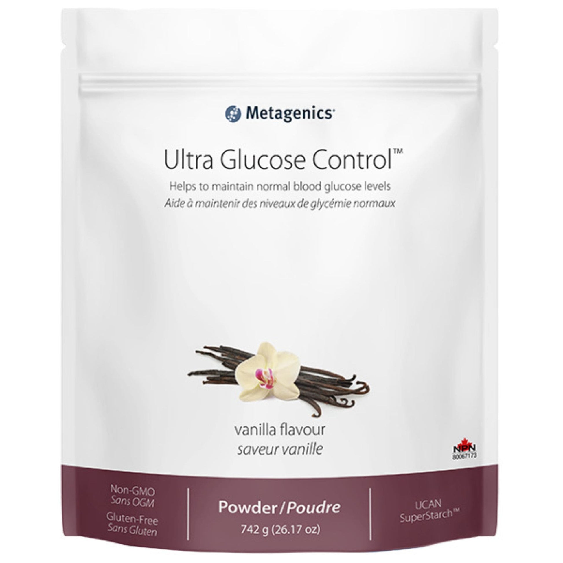 14 Servings Vanilla | Metagenics Ultra Glucose Control Powder // vanilla flavour