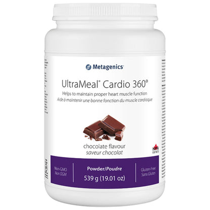 14 Servings Chocolate | Metagenics UltraMeal Cardio 360 Powder // chocolate flavour