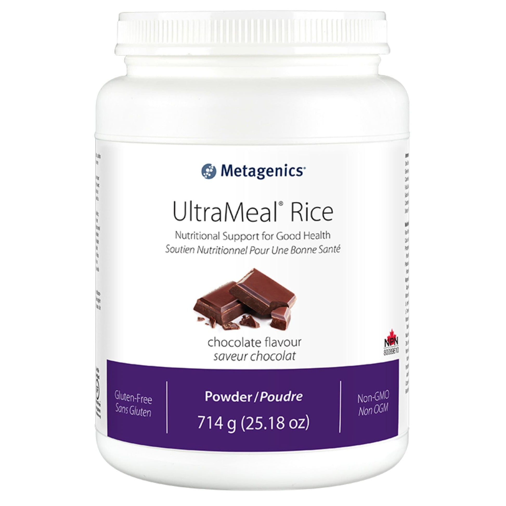 14 Servings Chocolate | Metagenics Ultrameal Rice Powder // chocolate flavour