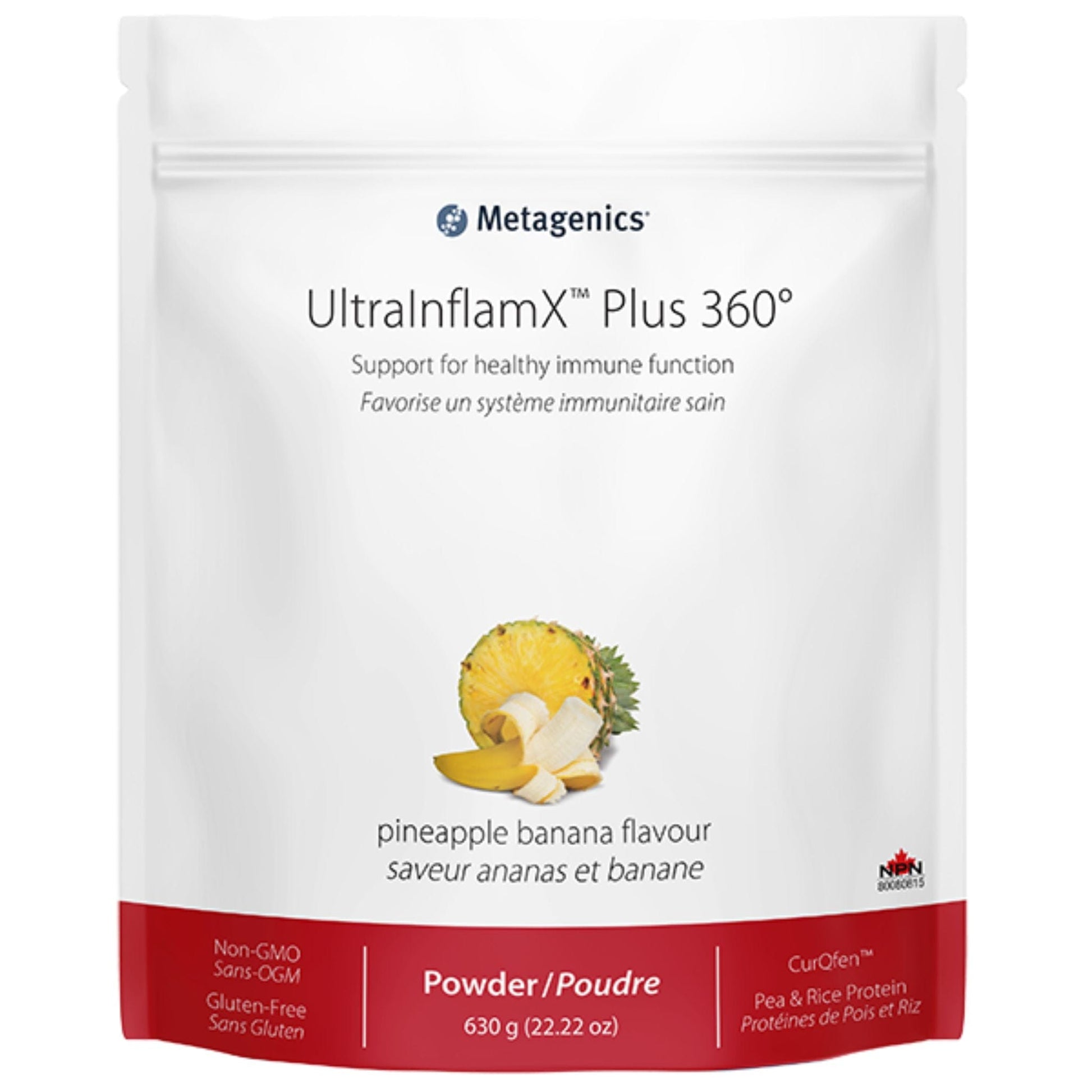 14 Servings Pineapple Banana | Metagenics UltraInflamX Plus 360 // pineapple banana flavour