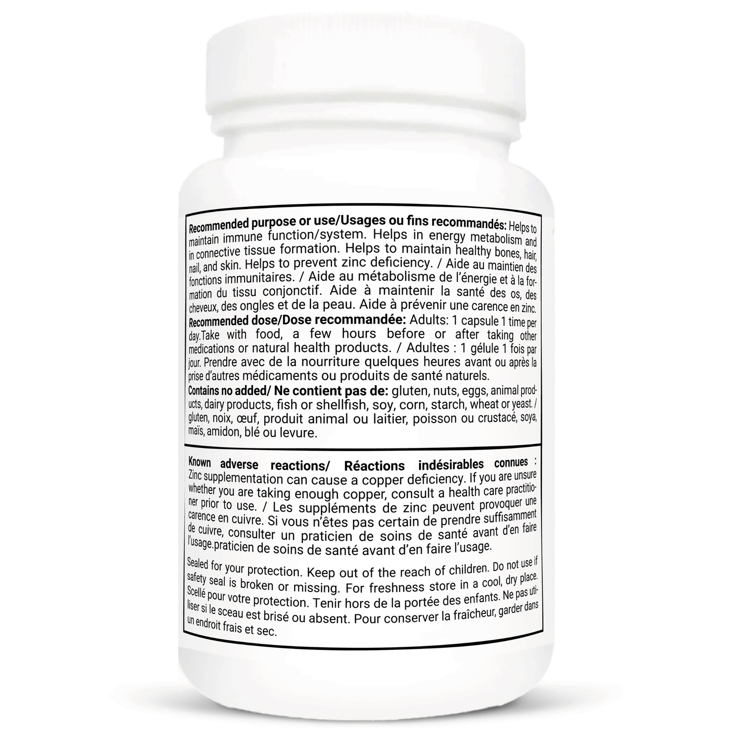 150 Vegetable Capsules | Vitacheck Zinc Bisglycinate