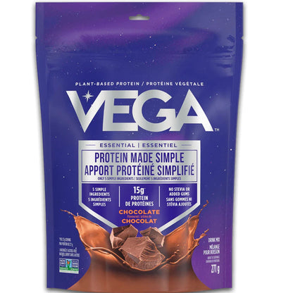 Dark Chocolate Flavour, 271g | VEGA Protein Made Simple Plan-Based Powder