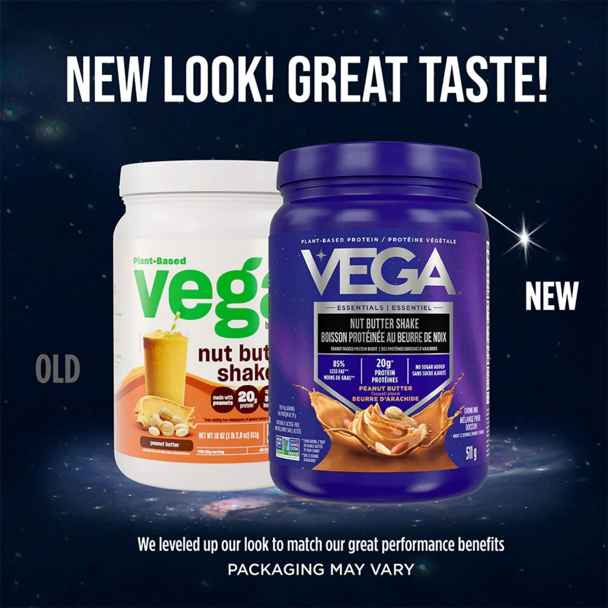 Peanut Butter Flavour, 511g | VEGA Nut Butter Shake, Plant-Based Protein Powder