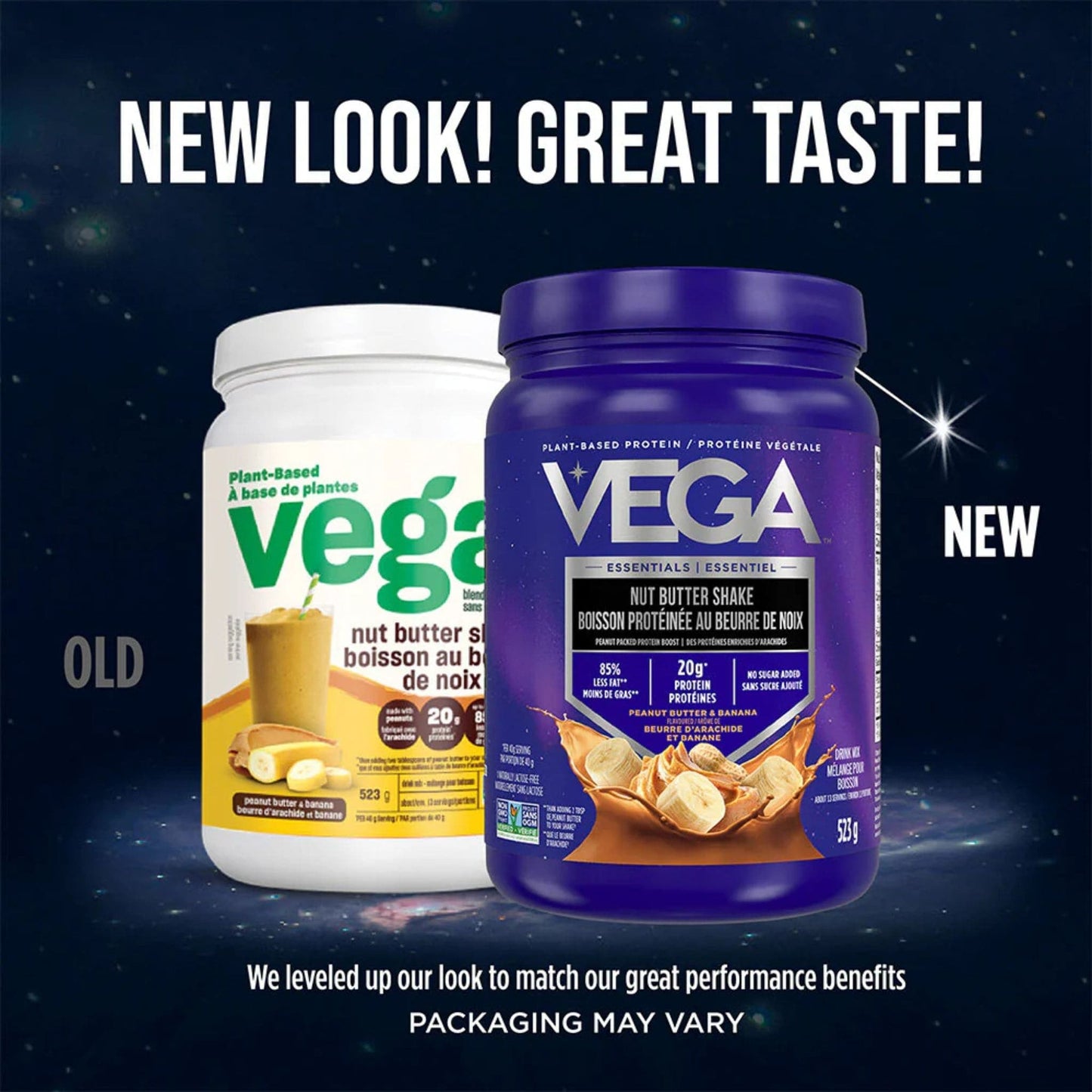 Peanut Butter and Banana Flavour, 523g | VEGA Nut Butter Shake, Plant-Based Protein Powder
