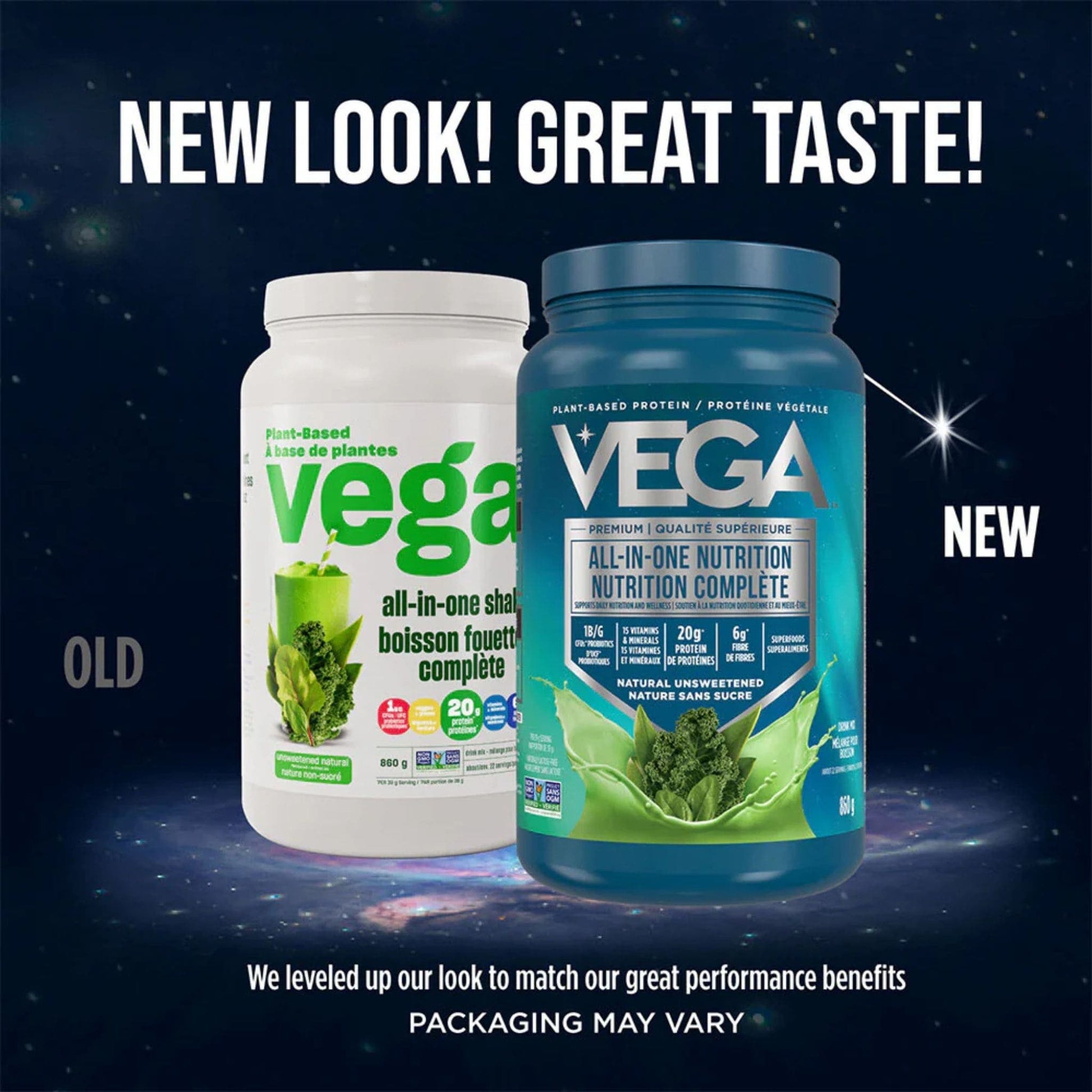 Natural Unsweetened Flavour, 860g | VEGA All-In-One Nutrition Plant-Based Protein