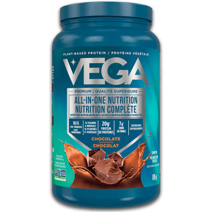 Chocolate Flavour, 876g | Vega All-In-One Nutrition, Plant-Based Protein