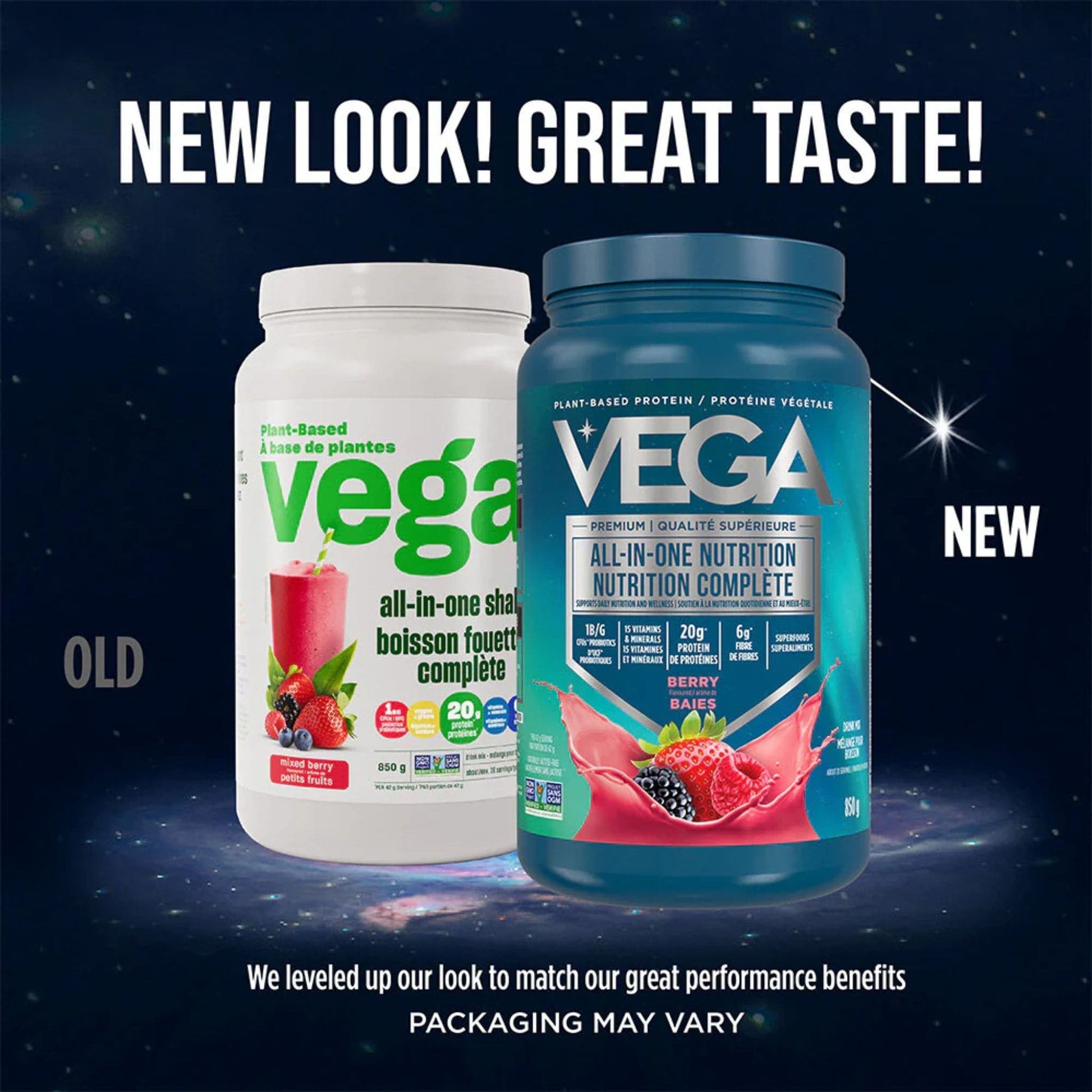 Mixed Berry Flavour, 850g | VEGA All-In-One Nutrition Plant-Based Protein