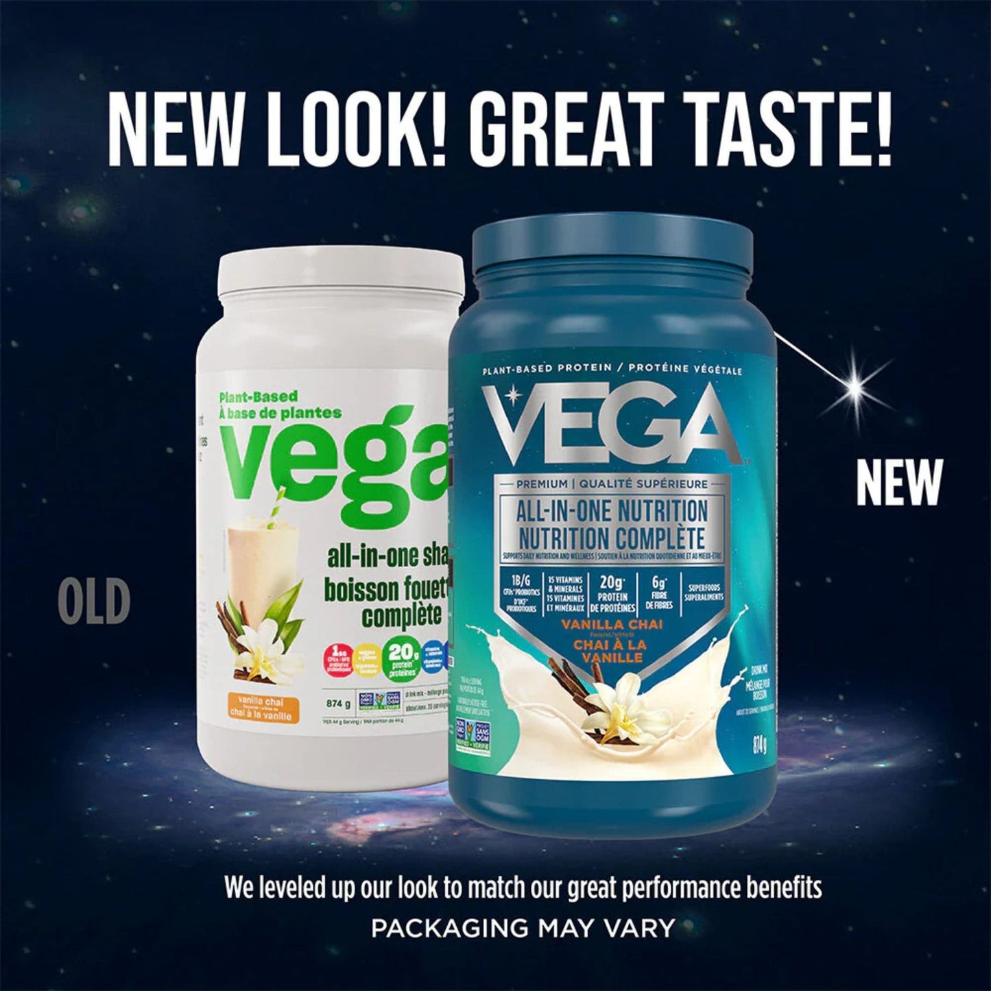 Vanilla Chai Flavour, 874g | VEGA All-In-One Nutrition Plant-Based Protein