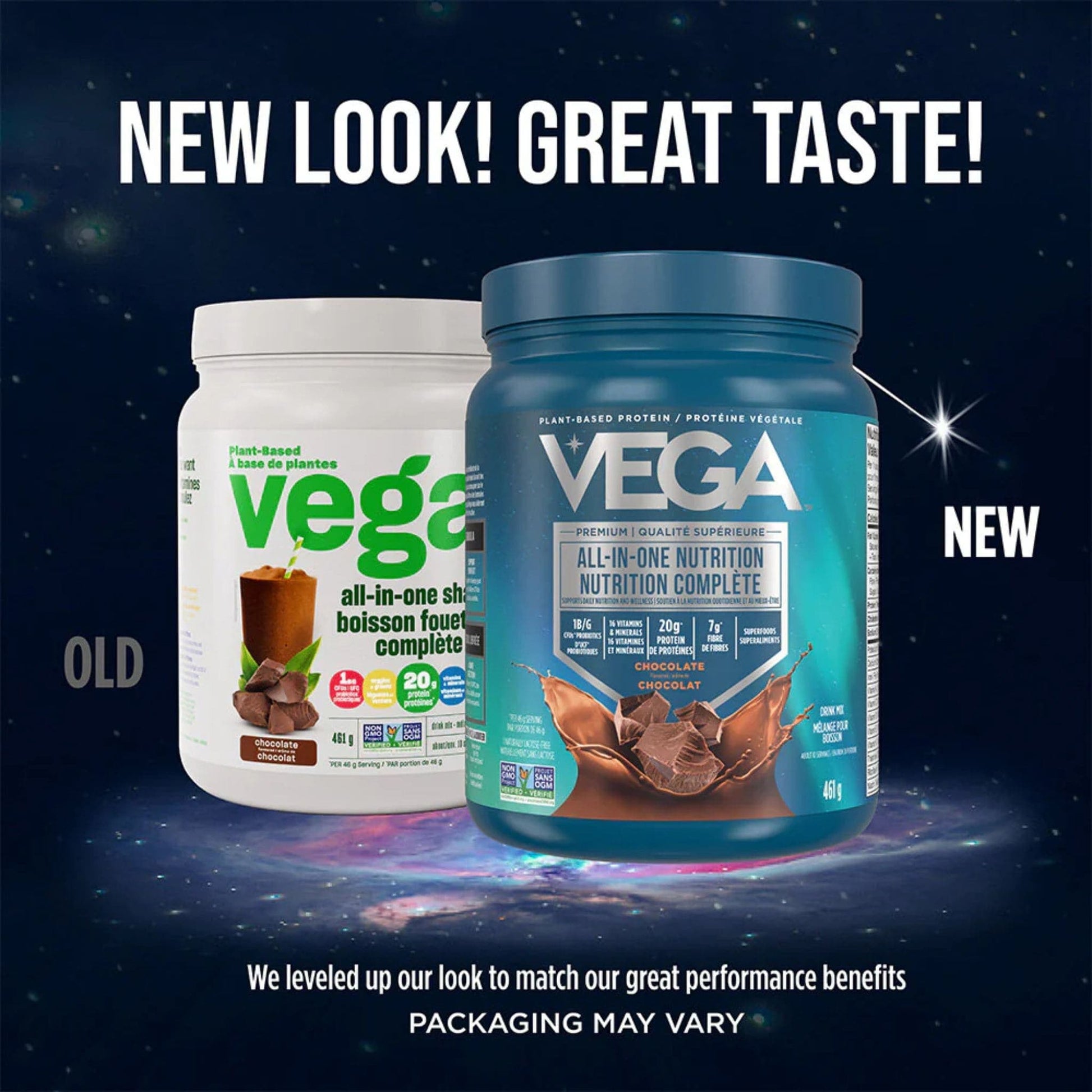 Chocolate Flavour, 461g | Vega All-In-One Nutrition, Plant-Based Protein