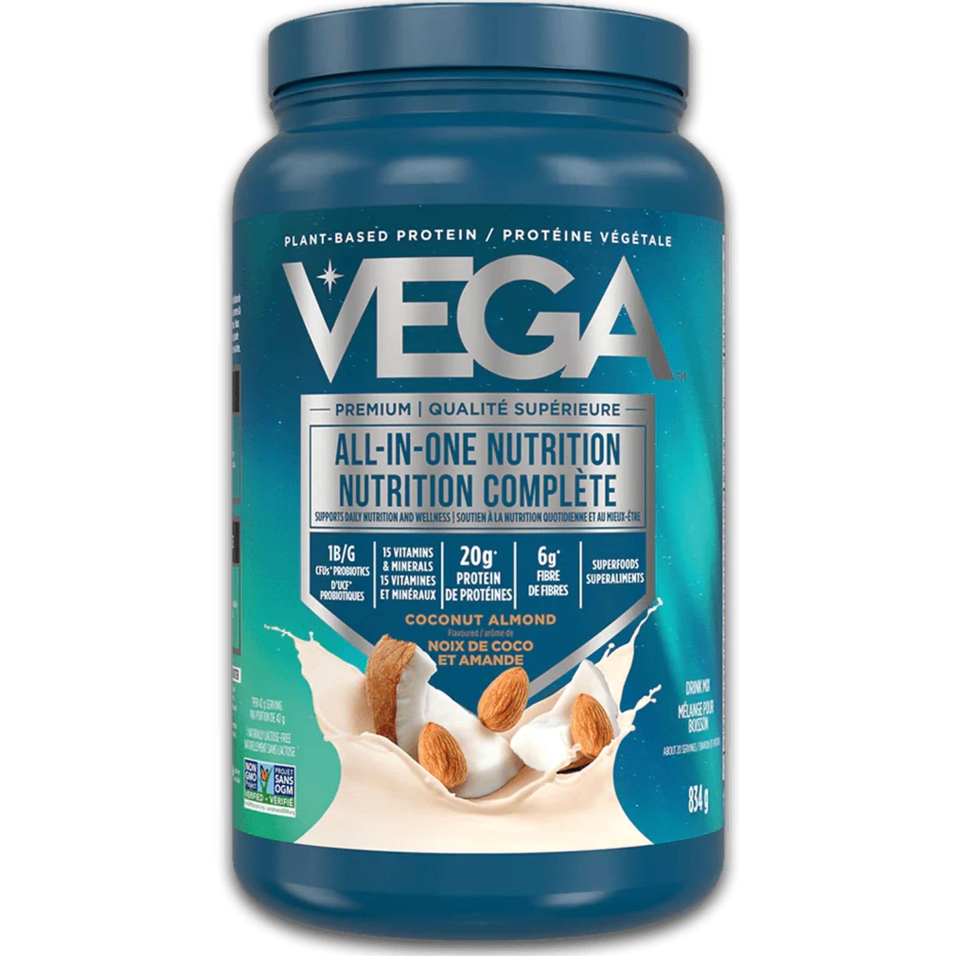Coconut Almond Flavour, 834g | VEGA All-In-One Nutrition Plant-Based Protein