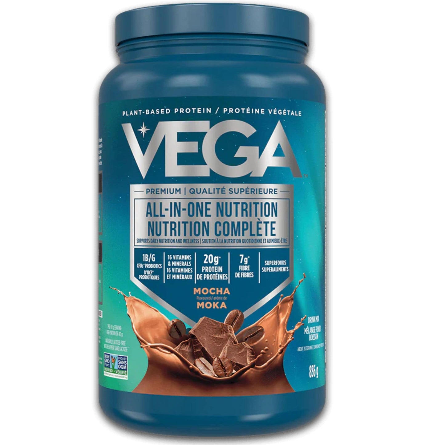 Mocha Flavour, 836g | VEGA All-In-One Nutrition Plant-Based Protein