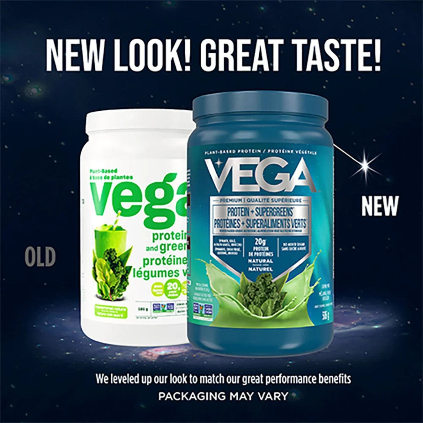 Natural Flavour, 586g | VEGA Protein + Supergreens, Plant-Based Protein Powder