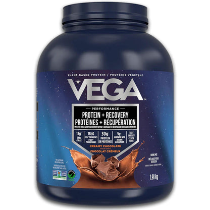 Creamy Chocolate Flavour, 1.98kg | Vega Performance Protein + Recovery, Plant-Based Protein Powder