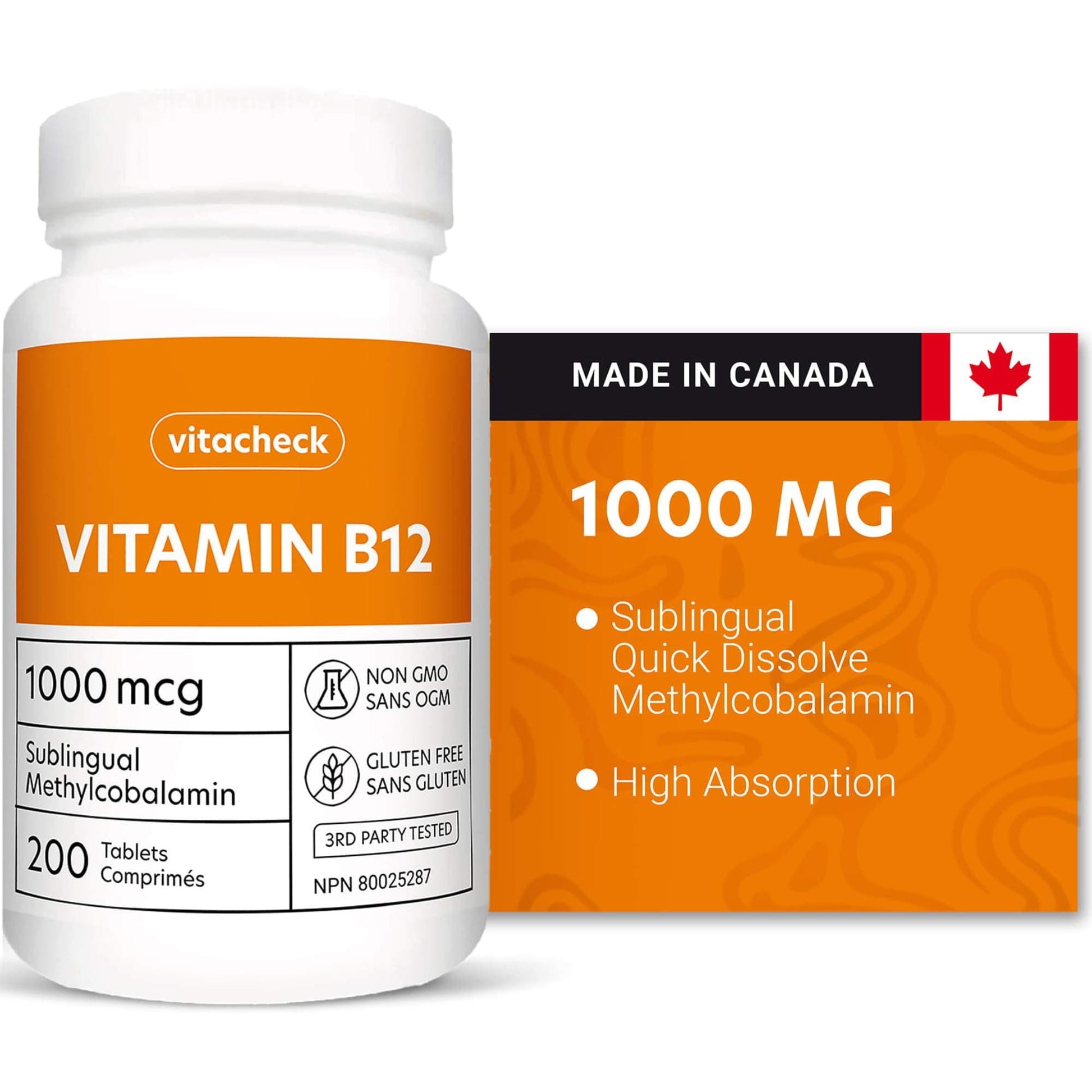 Vitacheck B12 1000mcg Sublingual Methylcobalamin