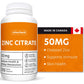 Vitacheck Zinc Citrate 50mg, Chelated, Supports Immune and Skin Health, 210 Tablets CLEARANCE 25% Off, Expiry 4/28 Final Sale
