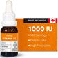 Vitacheck Vitamin D3 1000IU Liquid D3 Drops with Organic Olive Oil, 500 Servings, 15ml CLEARANCE 25% Off Exp 8/27 Final Sale