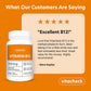 Vitacheck Vitamin B12 1000mcg, Sublingual B12 Quick Dissolve Methylcobalamin, Supports Energy, Healthy Nerve and Blood Cells, 200 Sublingual Tablets