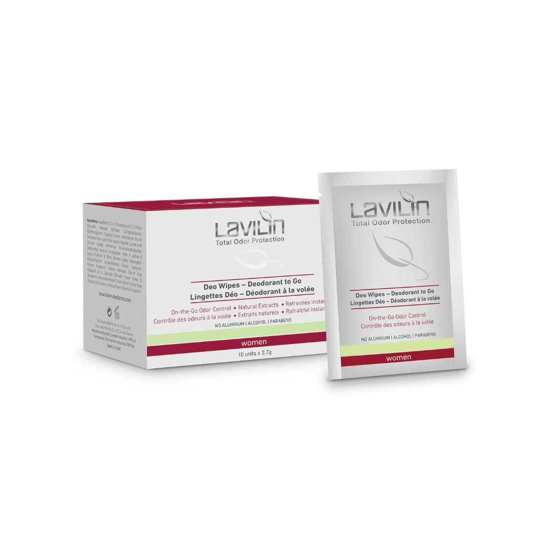 Lavilin Deodorant Wipes To Go - Women