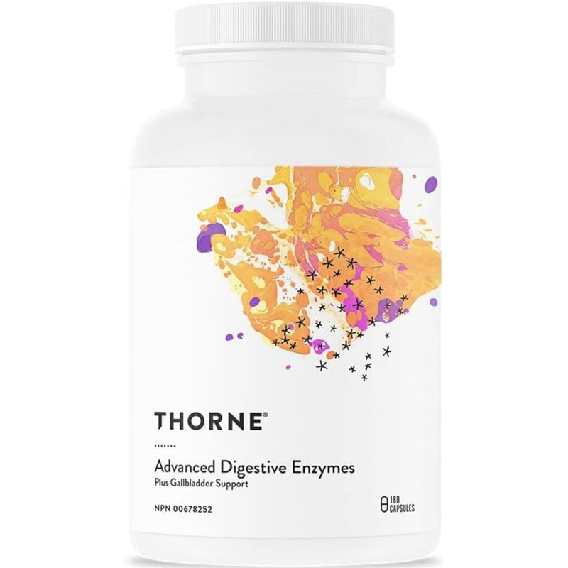 Thorne Advanced Digestive Enzymes (Formerly Bio-Gest), HCl, Pepsin, Pancreatin and Ox Bile, 180 Capsules