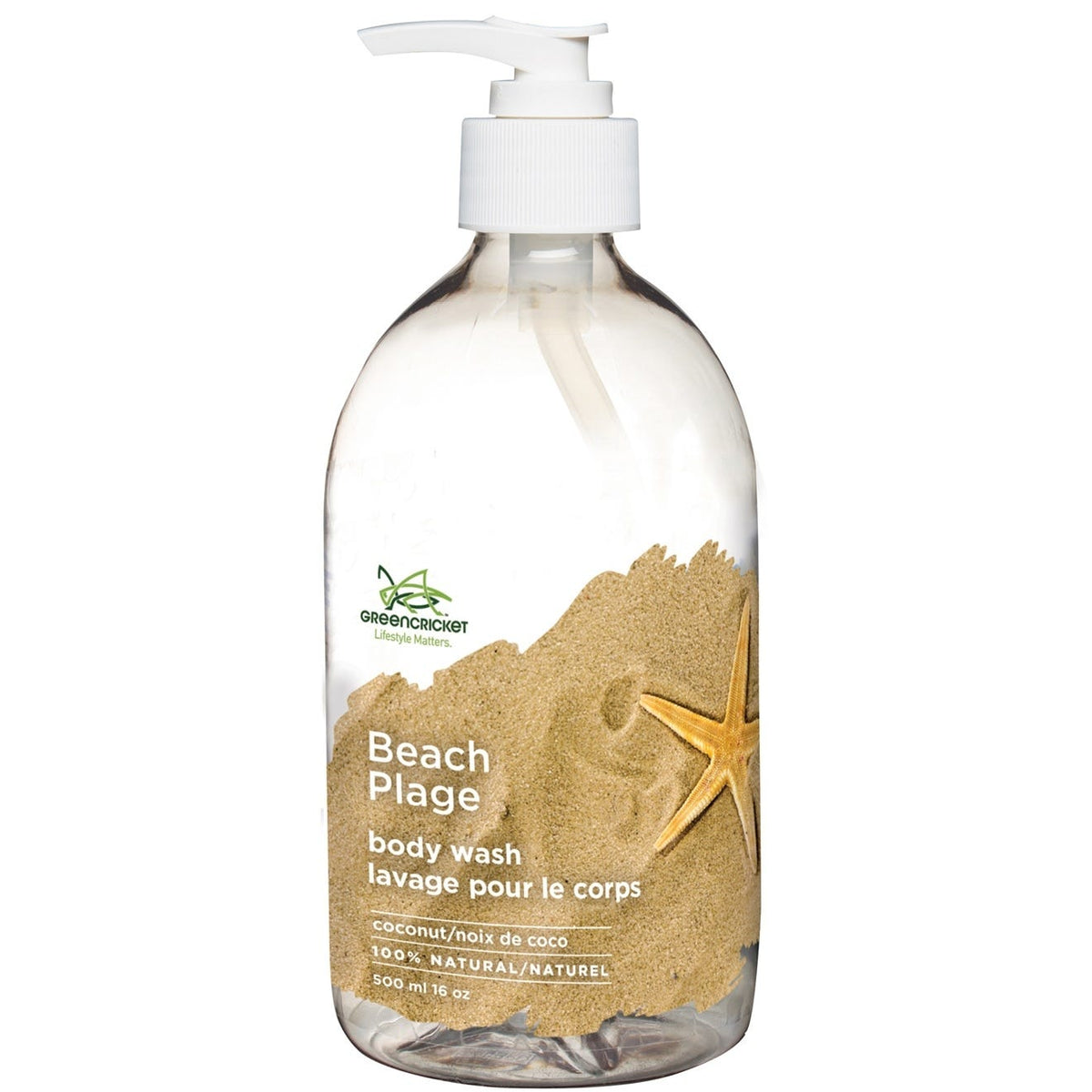 Green Cricket Natural Body Wash, Coconut