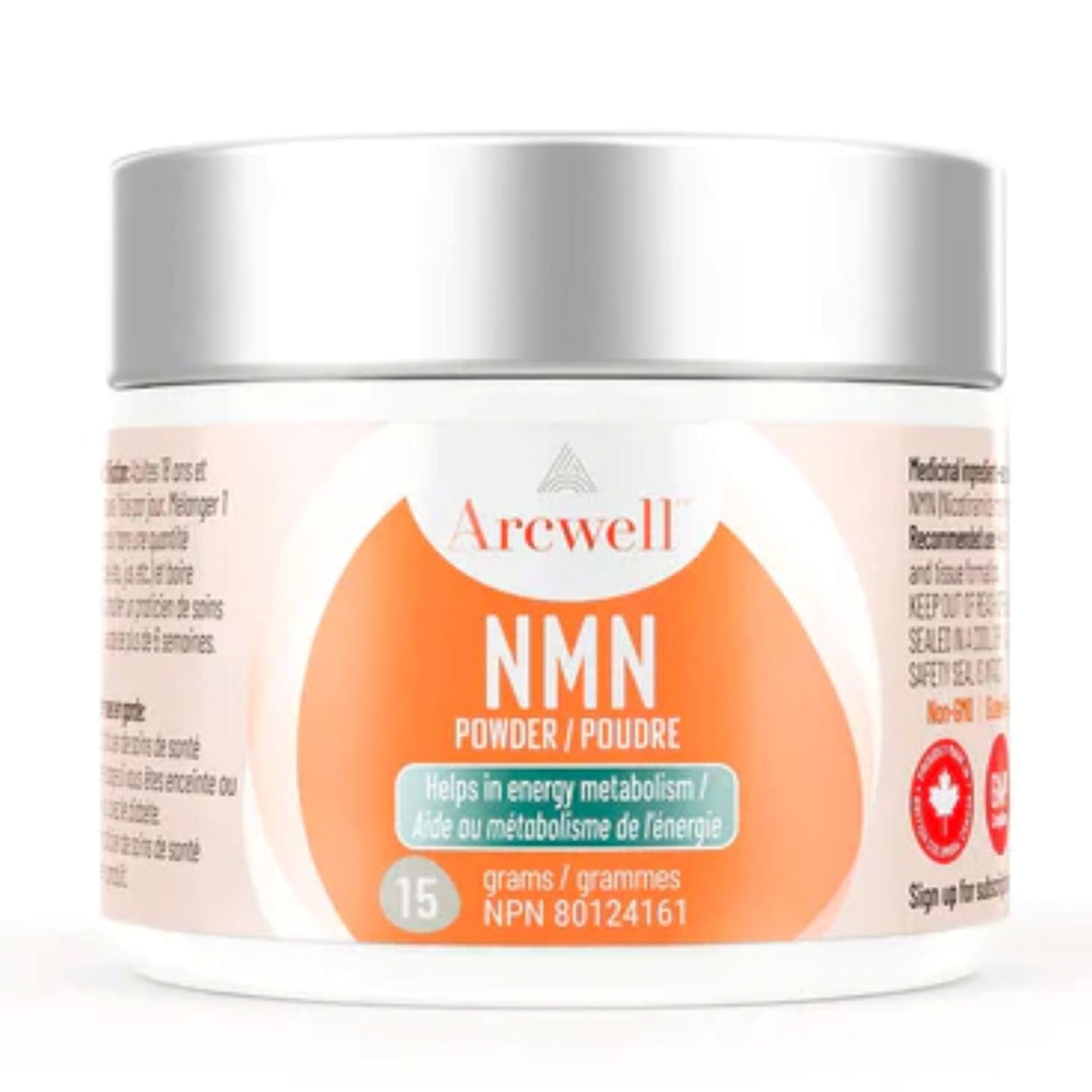 Arcwell NMN (Nicotinamide Mononucleotide) 250mg Powder , NAD+ Supplement, 15g