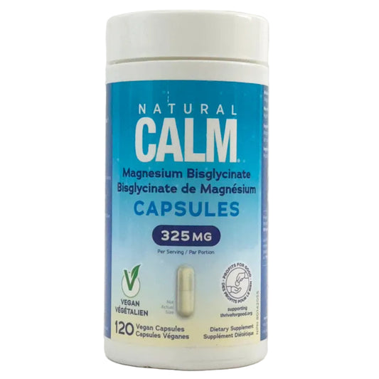 Natural Calm Magnesium Bisglycinate 325 mg - 120 Capsules