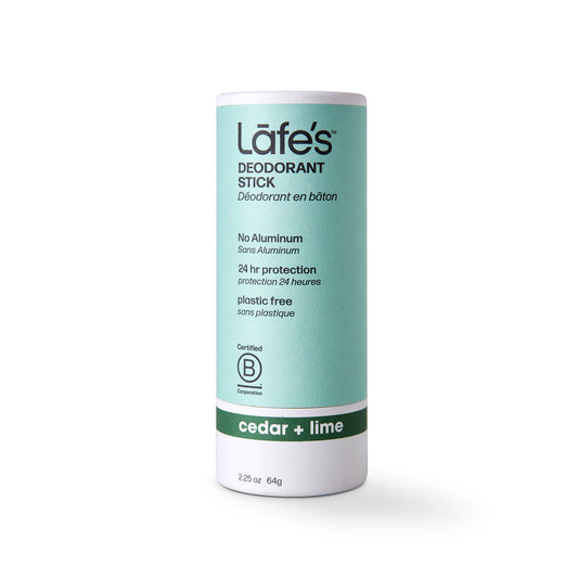 Lafe's Paper Barrel Stick Deodorant - Cedar + Lime