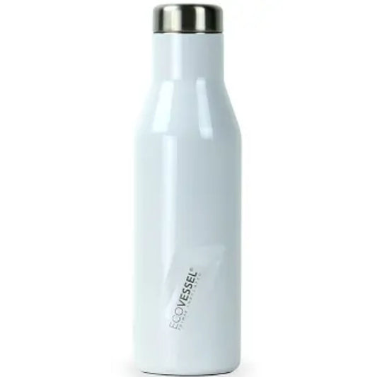 White Pearl 473ml // Ecovessel Aspen Stainless Steel Water Bottle // White Pearl Colour