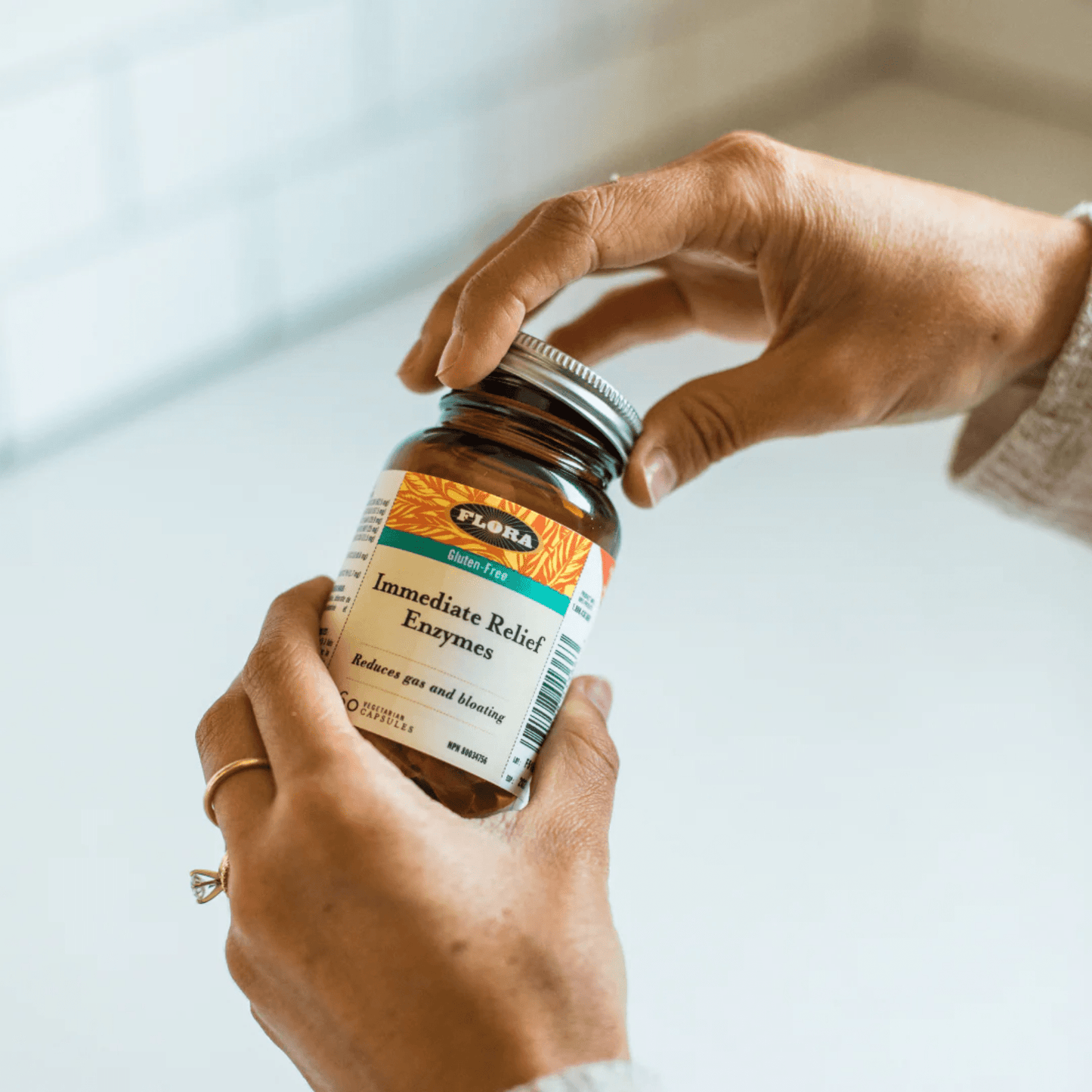 Flora Immediate Relief Digestive Enzymes, 21-120 Vegetable Capsules