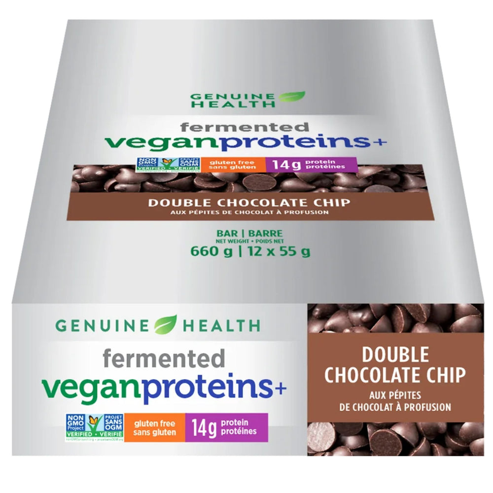Genuine Health Fermented Vegan Proteins+ Bars