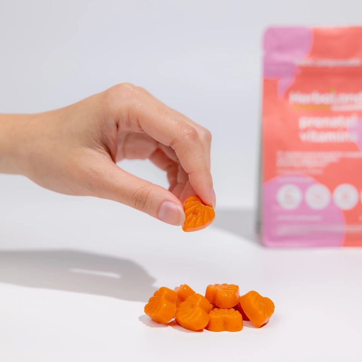 Herbaland Prenatal Vitamins Gummies, Mango Peach, 60 Gummies