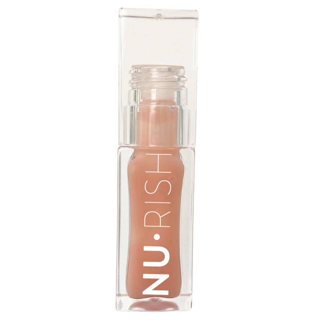 NuRish Bioactive Lip Oil with Jojoba and Hyaluronic Acid, Plumping-Look Lip Oil, 6ml
