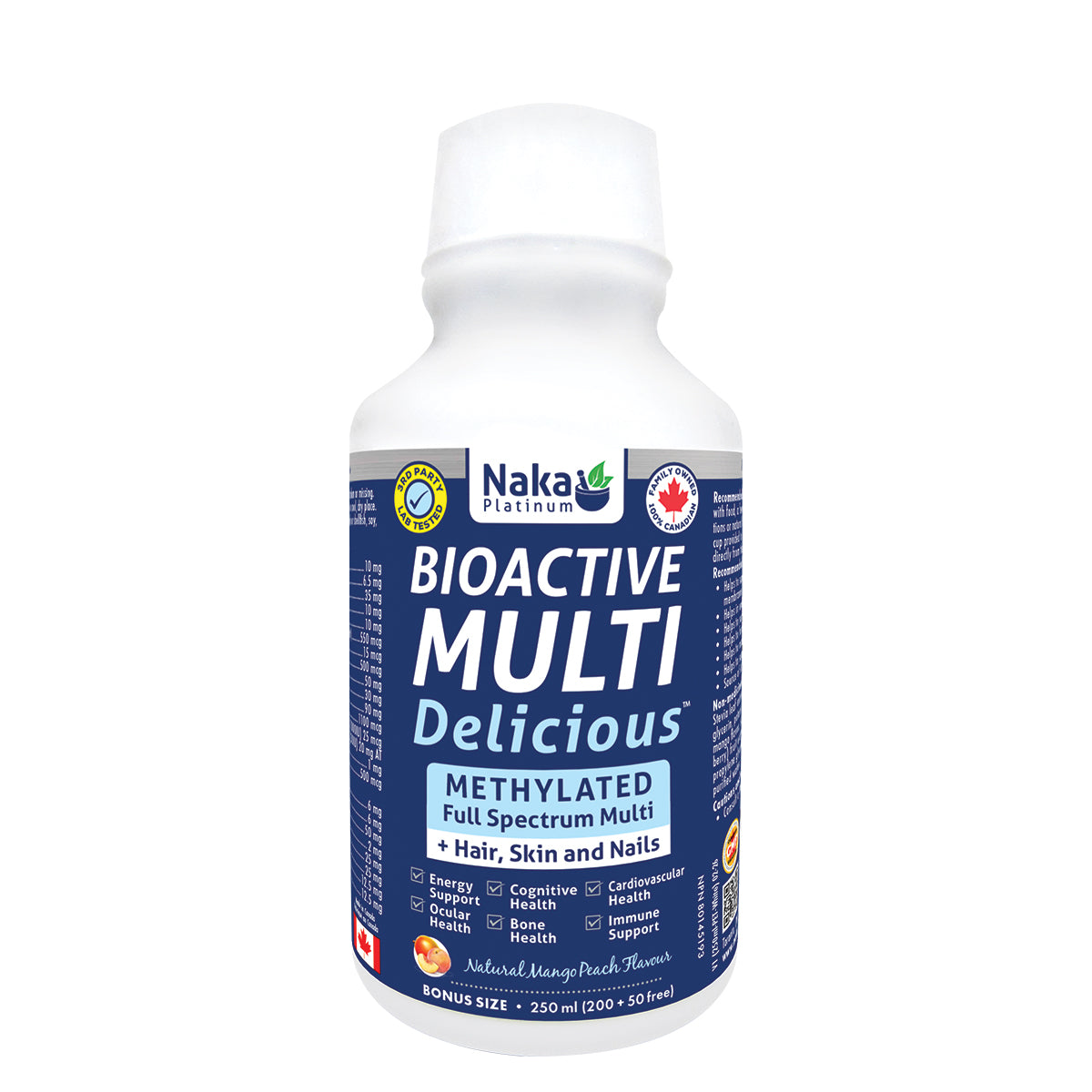 250ml Mango Peach| Naka Platinum Bioactive Multi Delicious Liquid Multivitamin