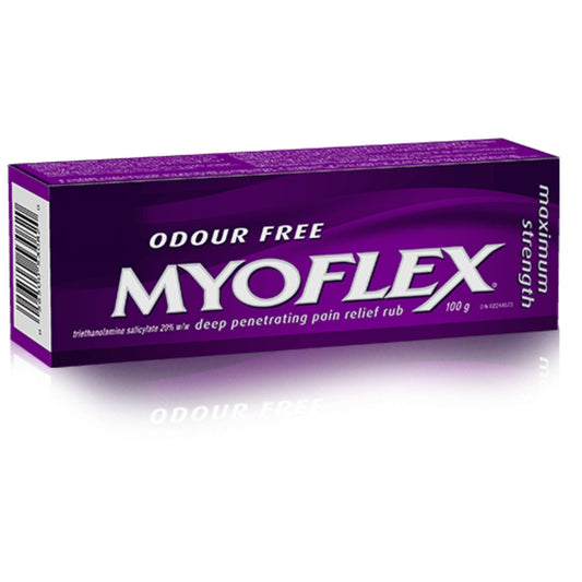 Myoflex Pain Relief Cream, 20% Maximum Strength, Odour Free, 100g