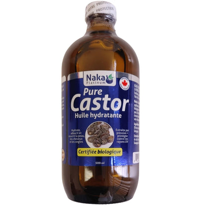 Naka Platinum Organic Castor Oil Moisturizing Oil, Hexane Free, 100% Pure, 270ml-1020ml