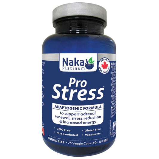 Naka Platinum Pro Stress, Adatogenic Formula, 75 Vegetable Capsules