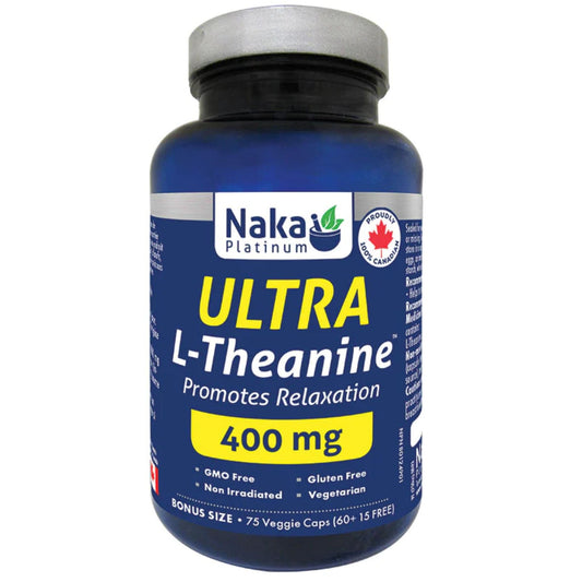 Naka Platinum Ultra L-Theanine 400mg, 75 Capsules