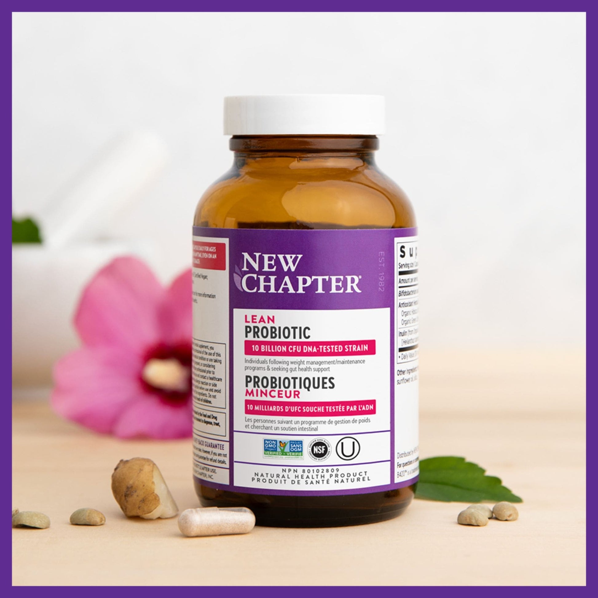 30 Capsules | New Chapter Lean Probiotic 10 Billion CFU