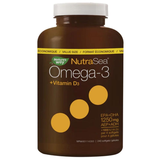 NutraSea+D Omega-3 Plus Vitamin D3 Softgels