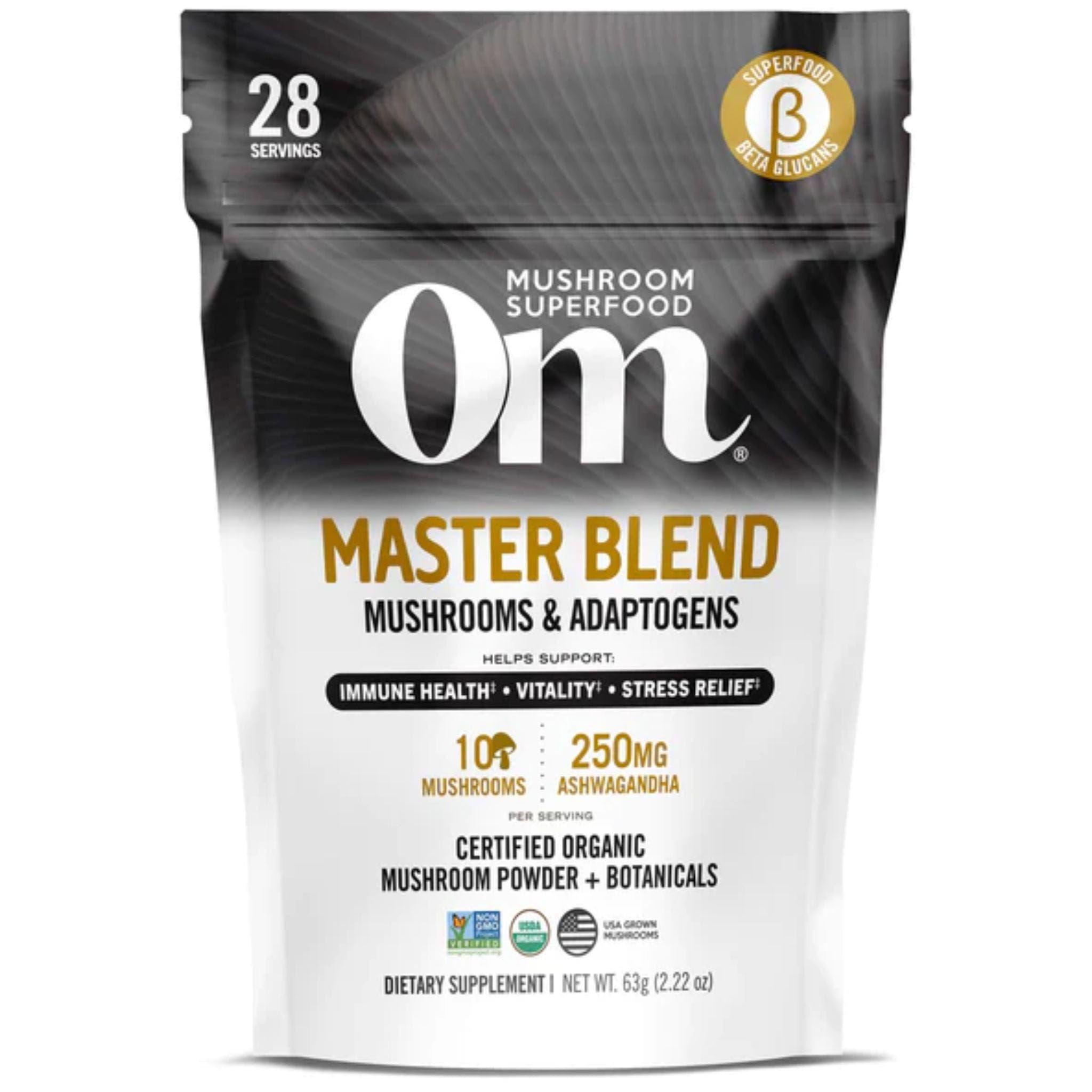 OM Mushroom Organic Master Blend Mushroom Powder, 54g Canada